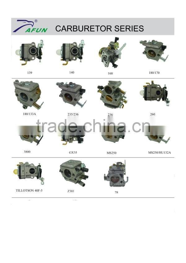 brush cutter carburetor parts in different model 40F-5,44F-5.36F.34F,GX35,139F