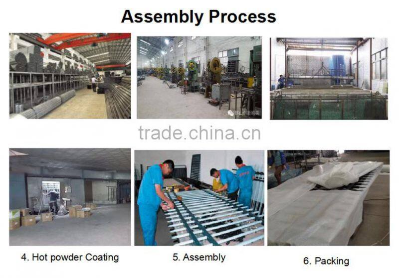 security wrought iron steel fences modern metal railing professional manufactory