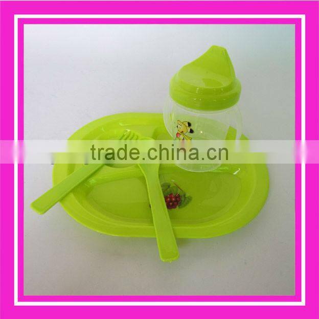 4pcs kids dinner set plastic