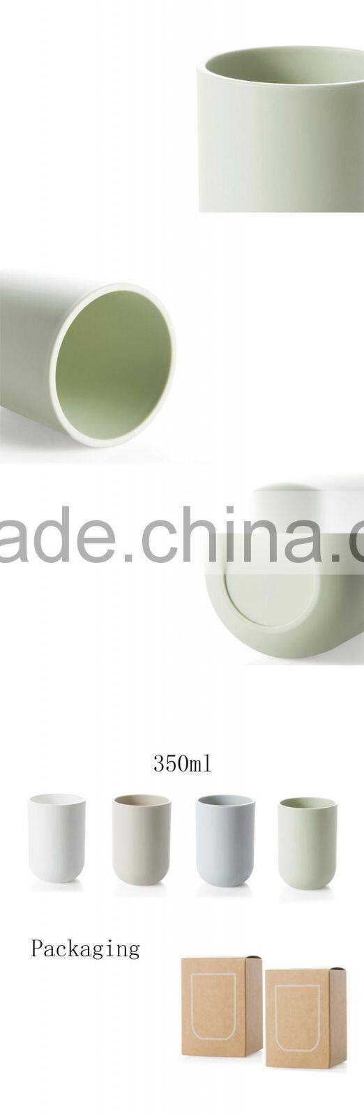 CE / EU Fashional simple plastic washing cup--khaki