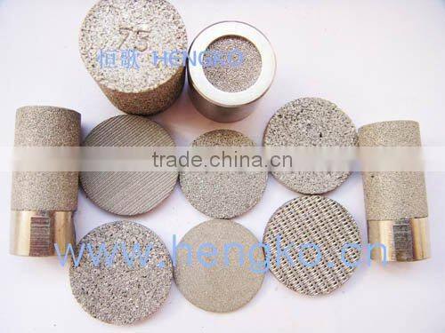 Multilayer wire mesh sintered stainless steel filter disc