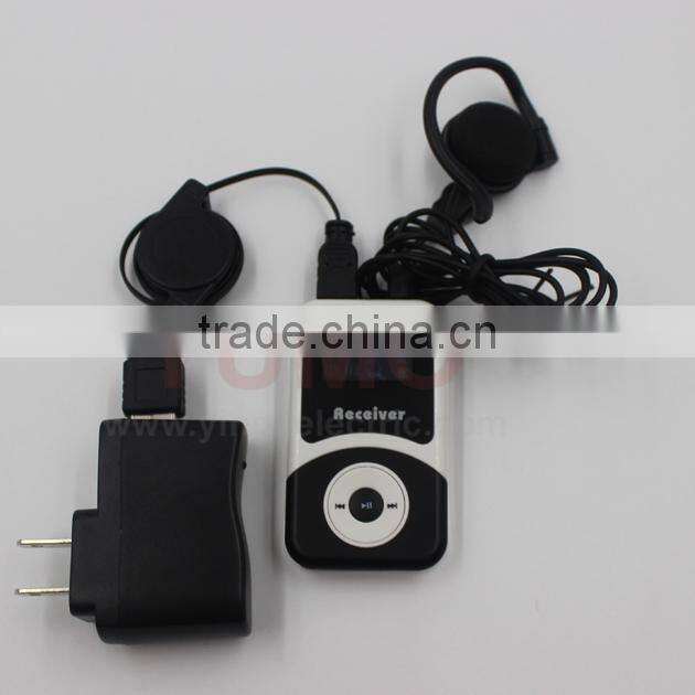 YMG-100 light weight sets inbuilt battery sleek set uhf wireless tour guide system