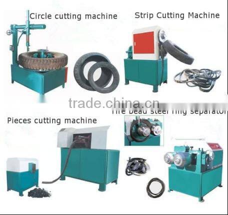 Used rubber tires tyre recycling machine