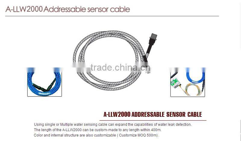 2016 High sensitive monitor durable 4pins Water Sensor Cable,water leak detection cable, water leak detection sensor