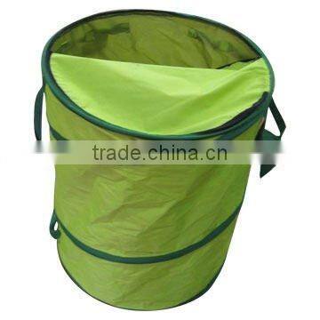 Green PE/Oxford pop-up garden bag with handles