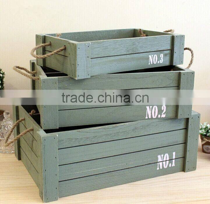 2016 Rustic Vintage explosive box wooden crate wholesale