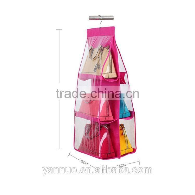 Double Transparent storage Bag, Hanging Bag Organizer