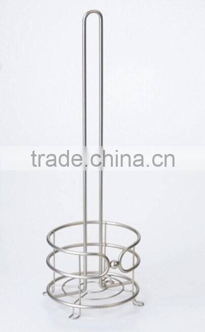 2016 Bathroom Accessories Metal Wire Freestanding Toilet Roll Holder