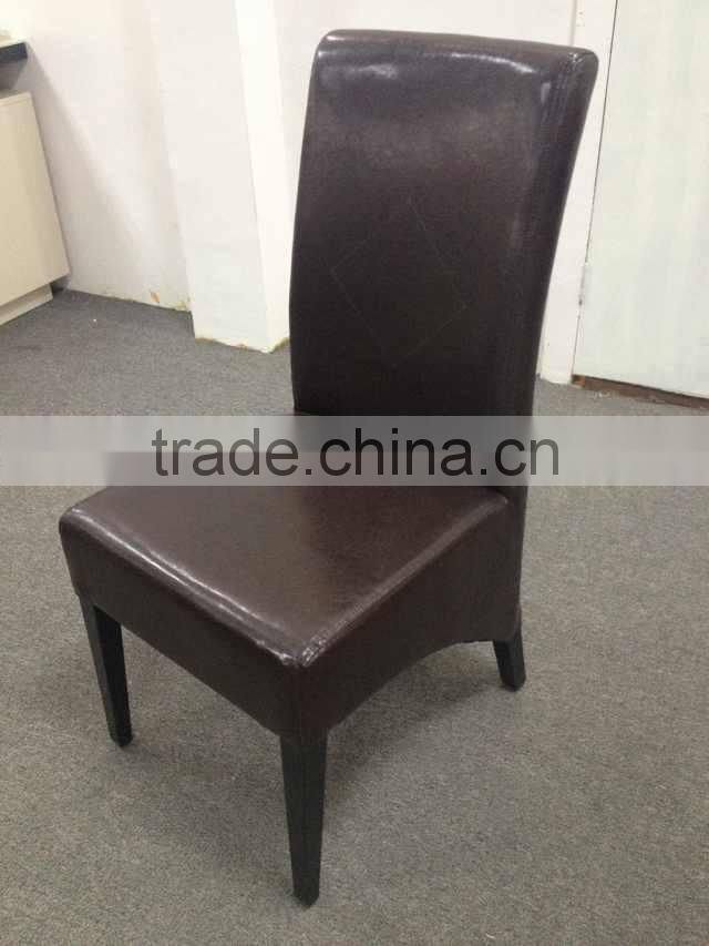 High Back Dining Chair With Black Pu Leather FD-524-1