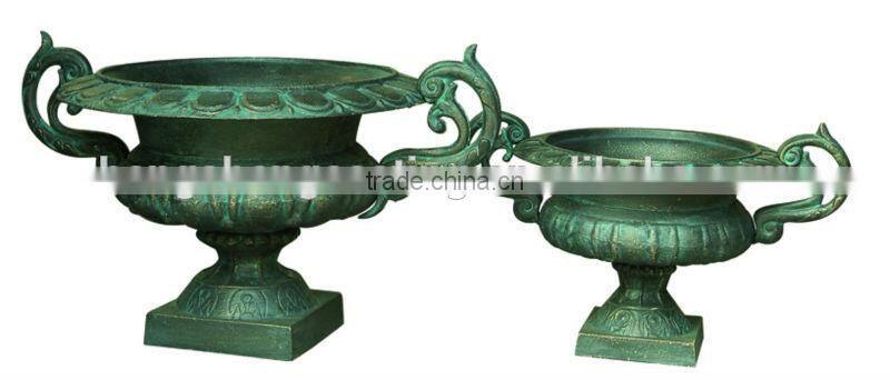 decorative cast iron garden planter urns