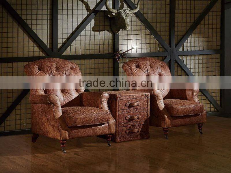 2016 high quality retro vintage leisure chair for living room C632#