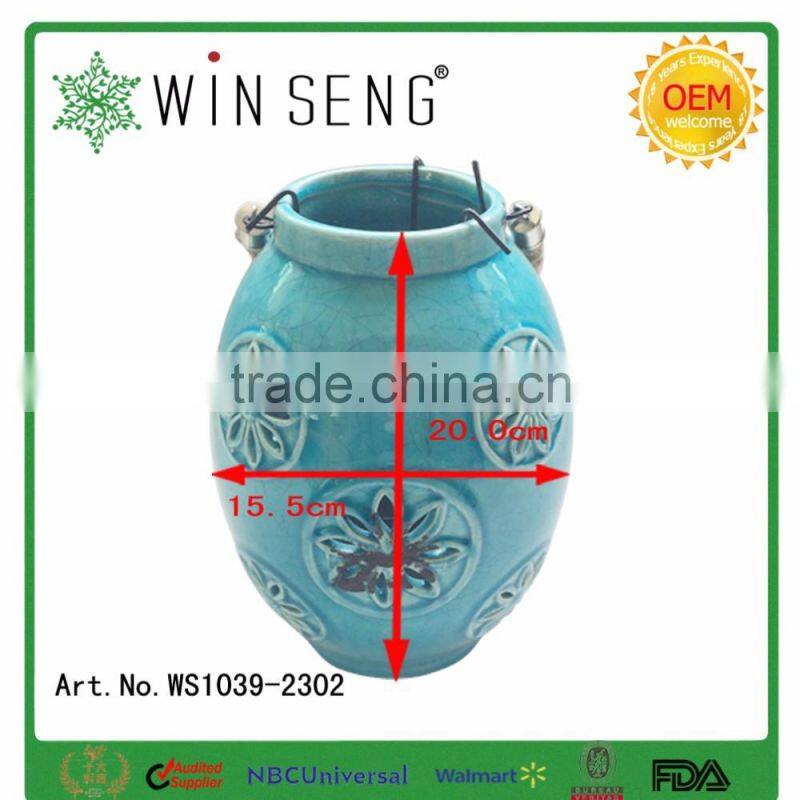 Personalized Ceramic Craft Candle Holder of Jar Shape