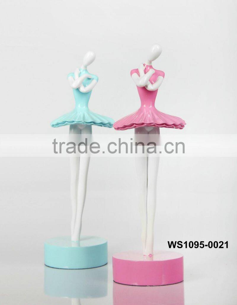 resin craft Lovely dancing girl ballerina statue