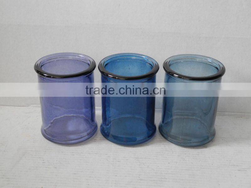 cylinder glass candlestick tealight