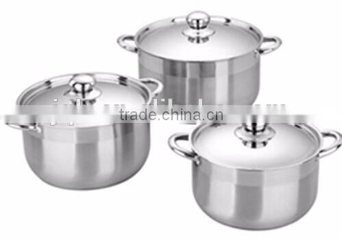 high quality 15pcs stainless steel cookware set