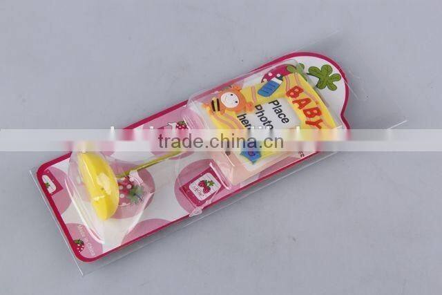 Cartoon car/animal design silicone vertical mini photo frame hot sale photo holder