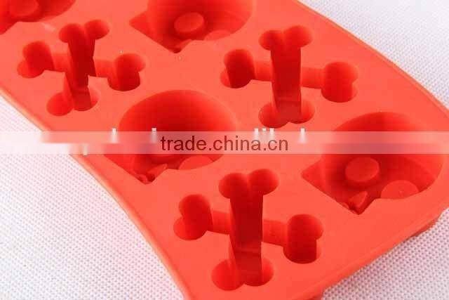 Skull design silicone ice cube mold creative silicone ice cube tray