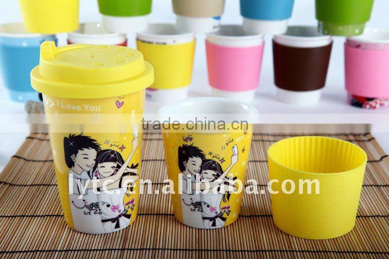 promotional ceramic travel mug