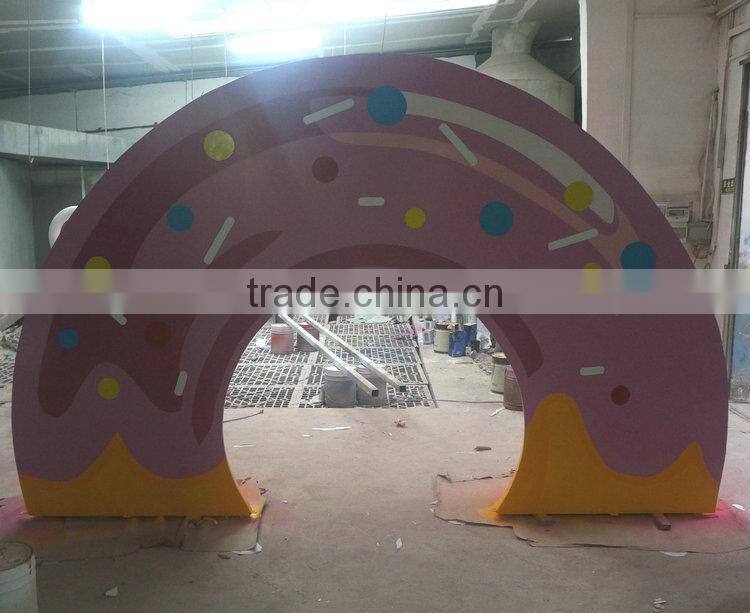 H3m outdoor fiberglass donut decoration