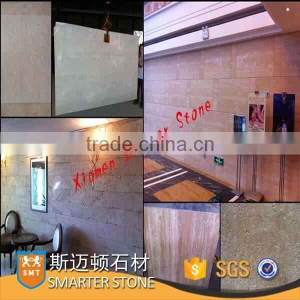Imported travertine tiles cream travertine slabs polished