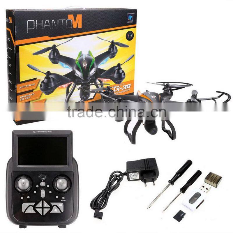 5.8G 500M FPV With 2MP Wide Angle HD Camera Gimbal High Hold Mode RC Quadcopter Original Cheerson CX-35