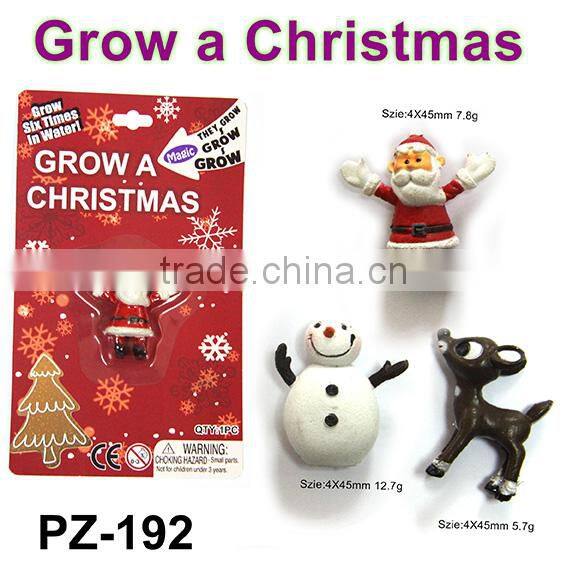 Magic Water Growing Christmas Toys/Santa Clause/Snowman