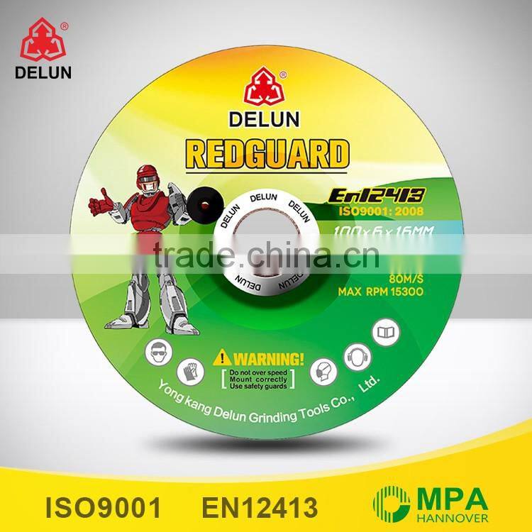 100*6*16mm stainless steel grinding wheels