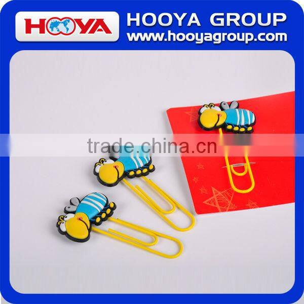 For kids shaped jumbo soft PVC promotional craft cute book clips