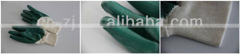 CR Cotton with Green Nitrile Gloves,examination gloves