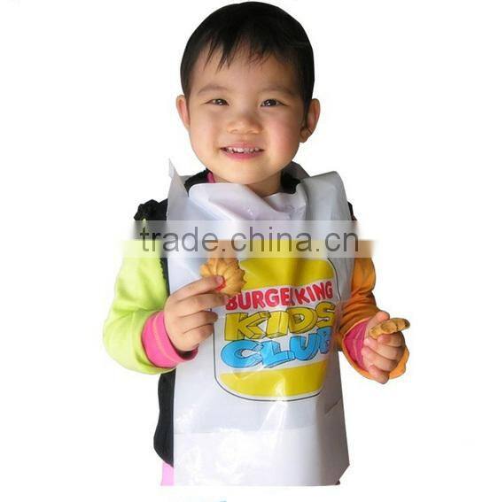 Disposable restaurant plastic adult LDPE bibs apron