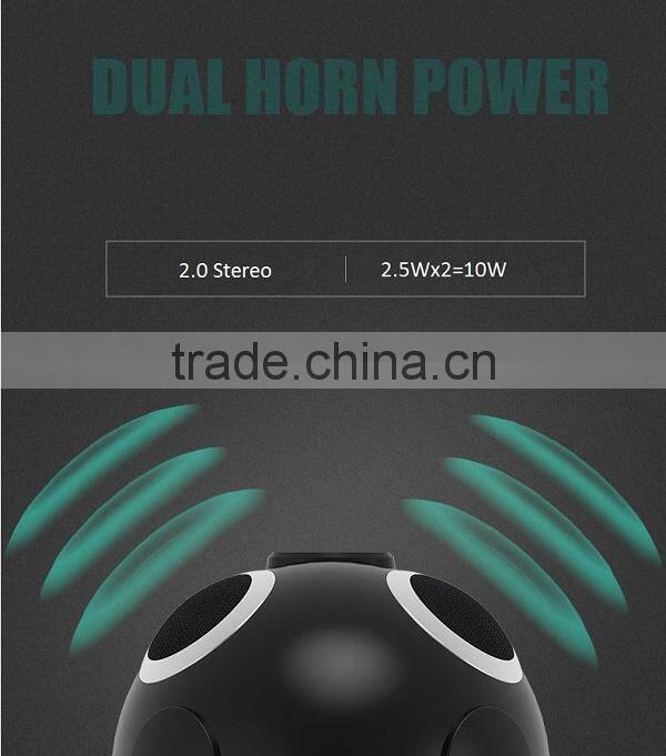 Bluetooth Speaker Dual Stereo Horn Power with Recharge Battery