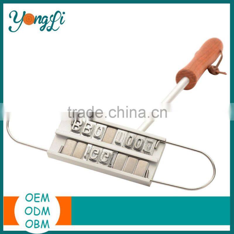 55Pcs Changeable Letters For Meat Steak Burger DIY BBQ Barbeque Branding Iron