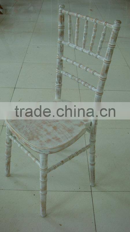 hot sale stackable UK style beech wood Banqueting Limewash chiavari chair