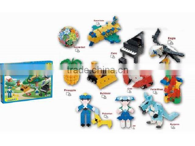 diy toy 3d brains building blocks education toy