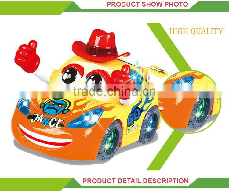 Hot sale battery operated 3D light singing electric car battery price