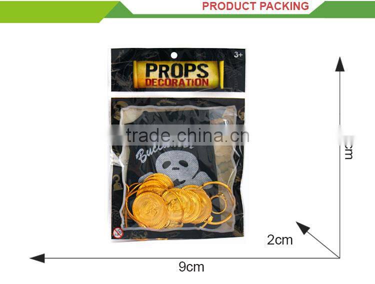 New design cheap pretend play toy plastic kids pirate costume