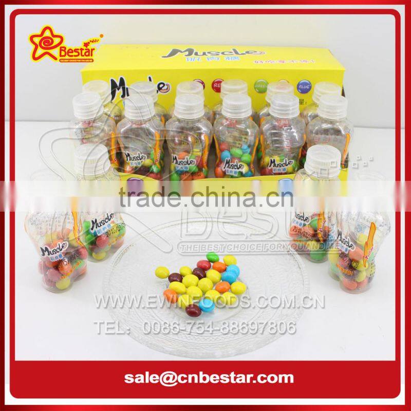 Bottle Packing Colorful Muscle Chocolate Bean
