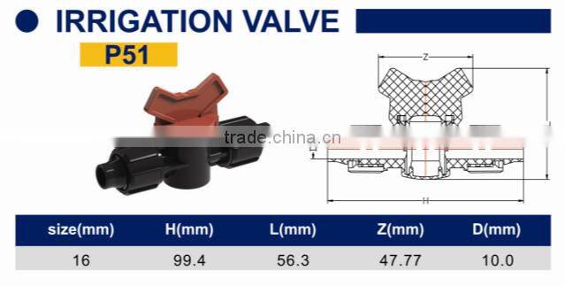 TY High quality PP compression fittings IRRIGATION VALVE eco-friendly Cheap Price Full Size factory price list discount