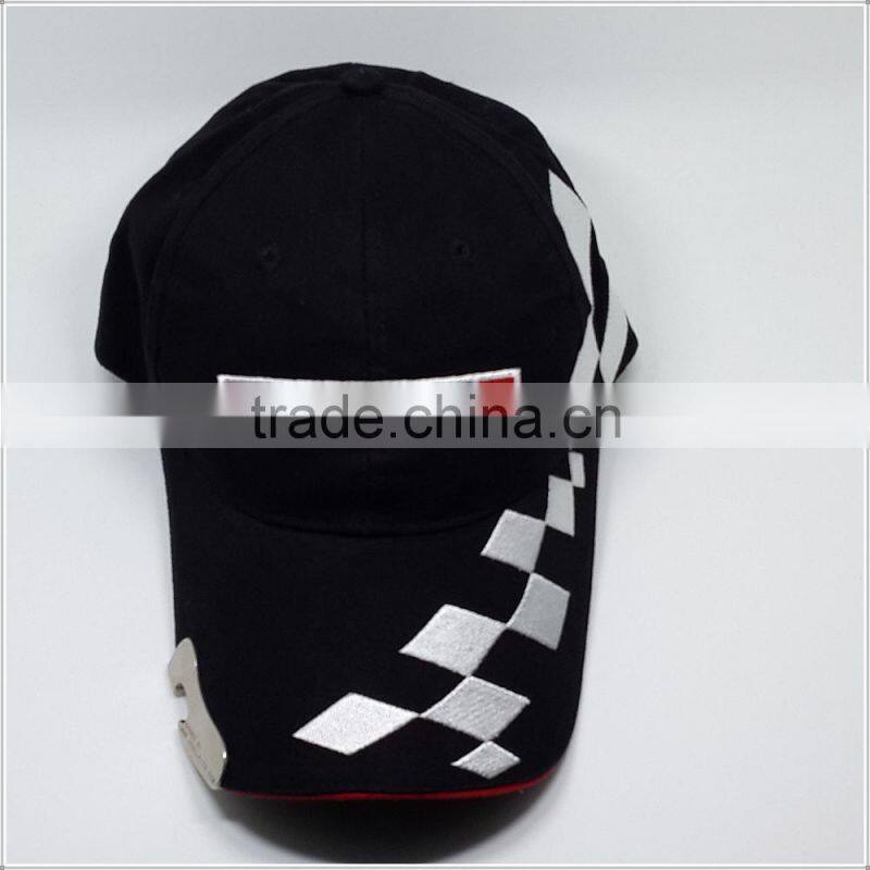 racing caps and hats embroidered with bottle opener