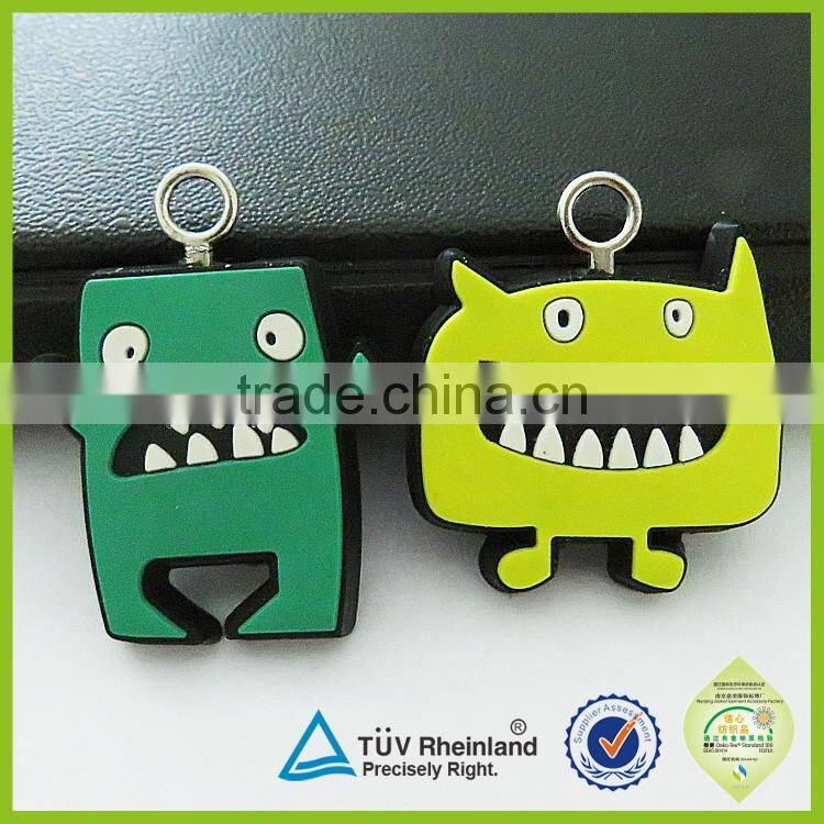 Baby clothes no any harmful substance silicone 3d zipper head