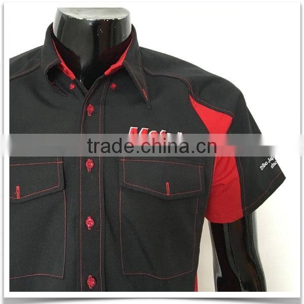 ZX OEM ODM mechanic work shirtstwo pocket work shirtsNew model casual shirt for men