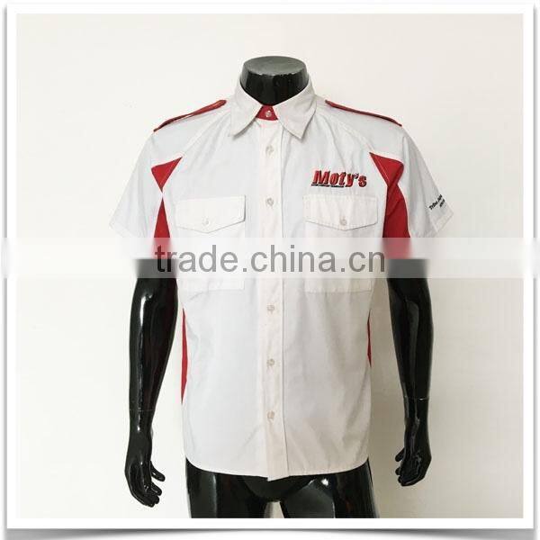 ZX OEM ODM mechanic work shirtstwo pocket work shirtsNew model casual shirt for men