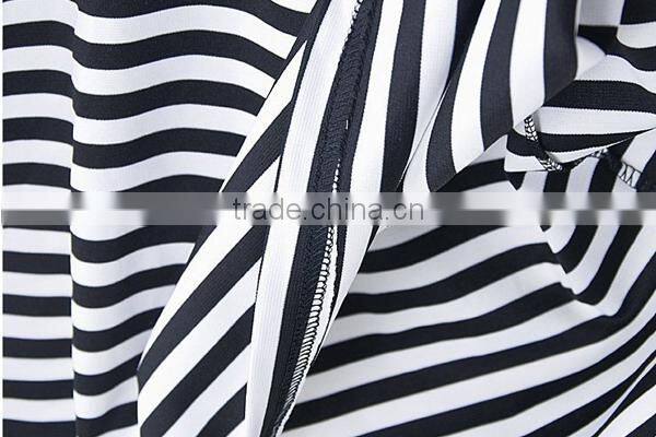 HD-D143 hot design elegant fashion stripped women dress/casual ladies dress