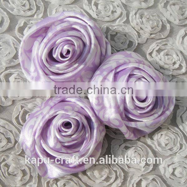 Cute handmade ladybug satin artificial flower