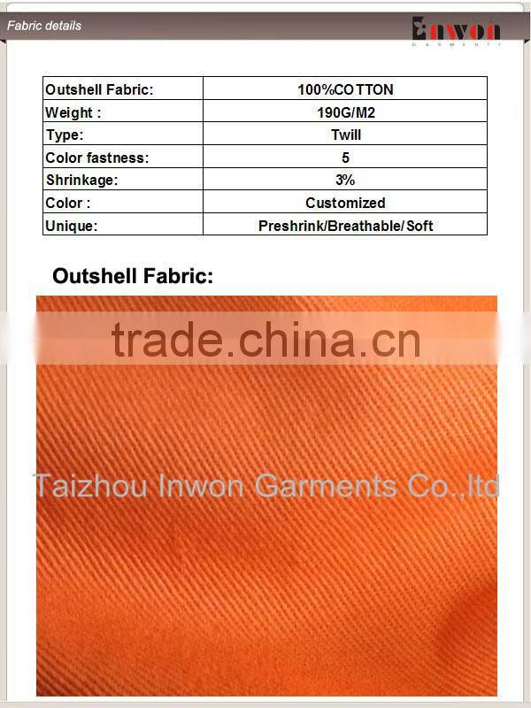 Customized work coverall workwear safety uniform flame retardant coverall