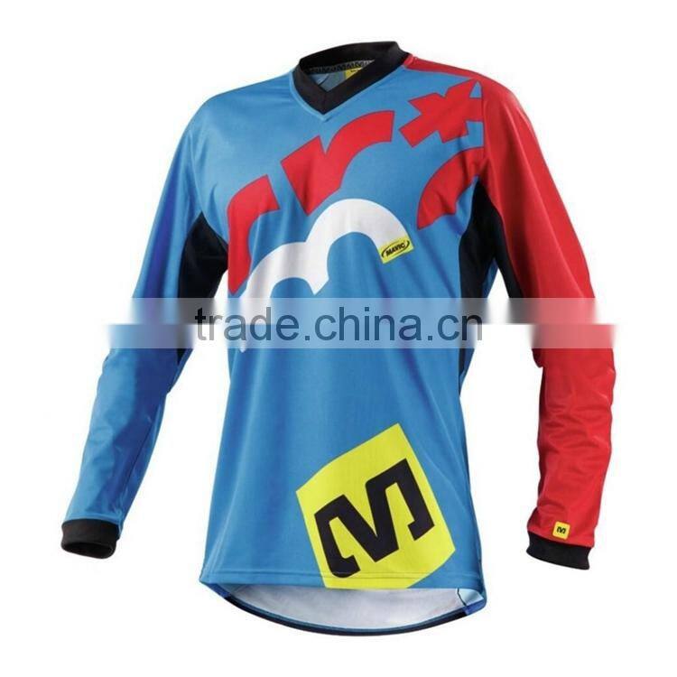 2017 Long Sleeve MTB Offroad Cycling Jersey Downhill Race Bike Shirts