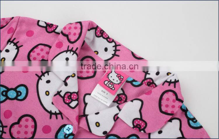 Pink color suit pajamas for girls