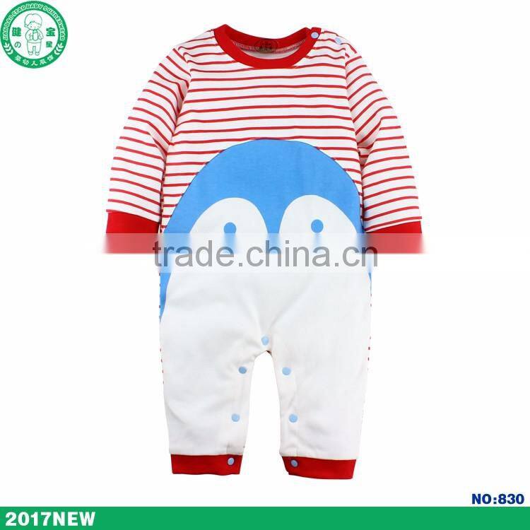 OEM Branded autumu winter long sleeve round neck baby romber kids bodysuit