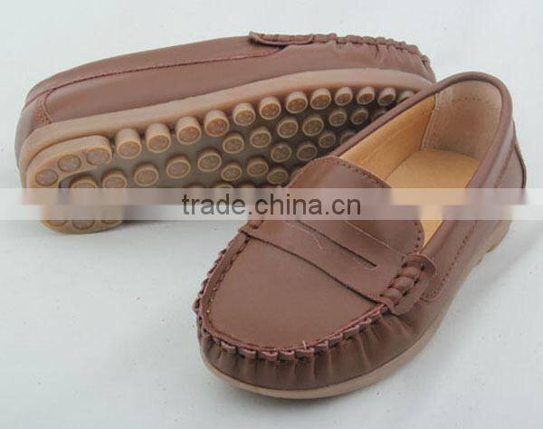 Shenzhen rubber sole baby and children cssual boat shoes