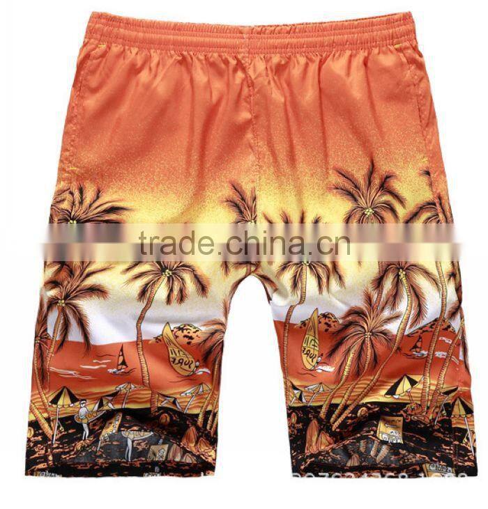 Custom produce 100% cotton cheap men swimming shorts